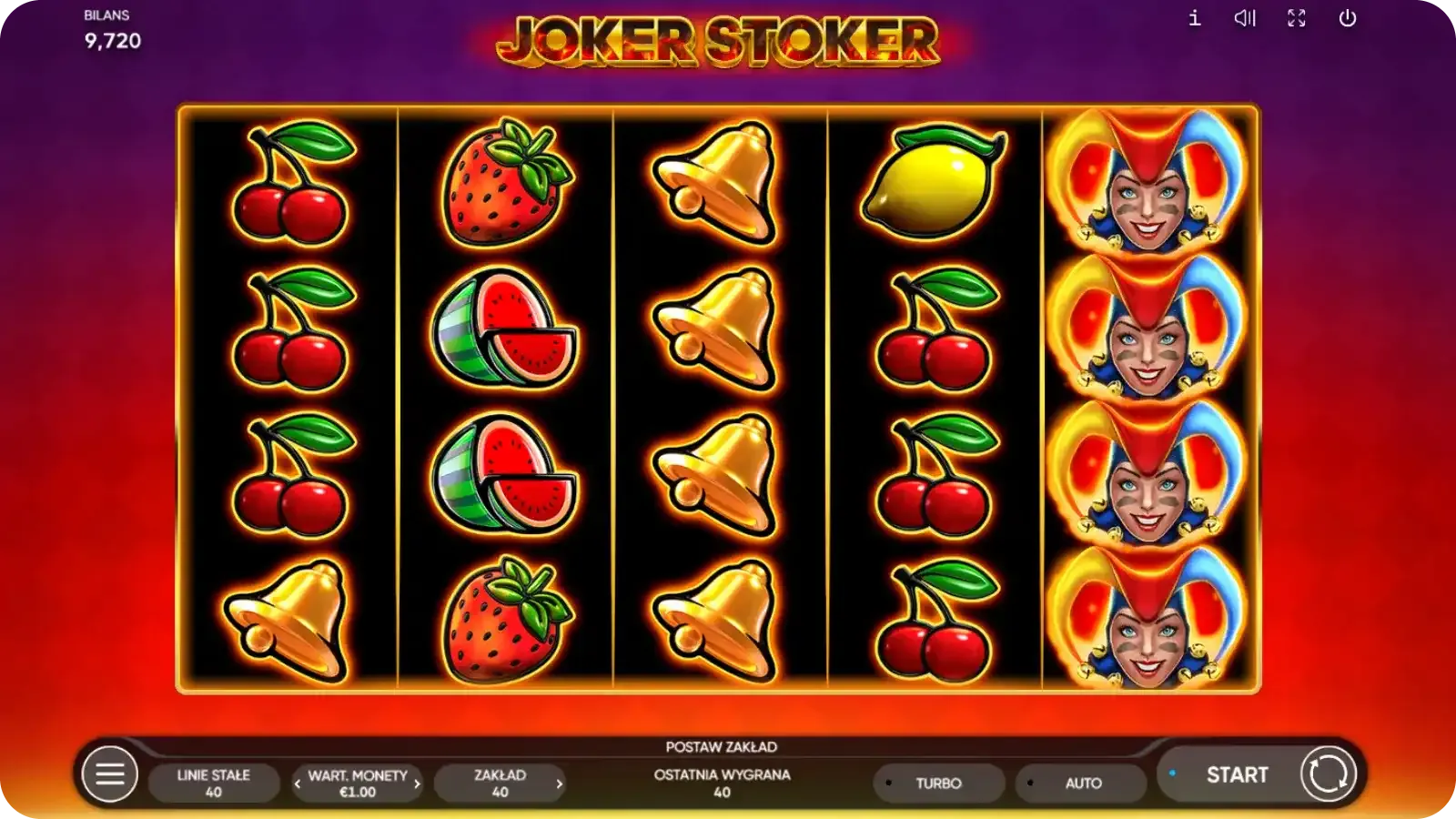 Symbol Wild w grze Joker Stoker